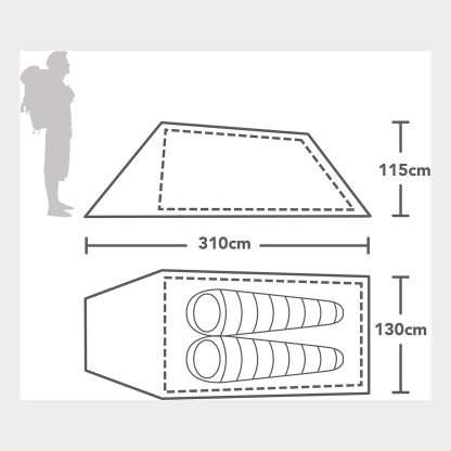 OEX Lightweight Hyena II Tunnel Tent - Image 3